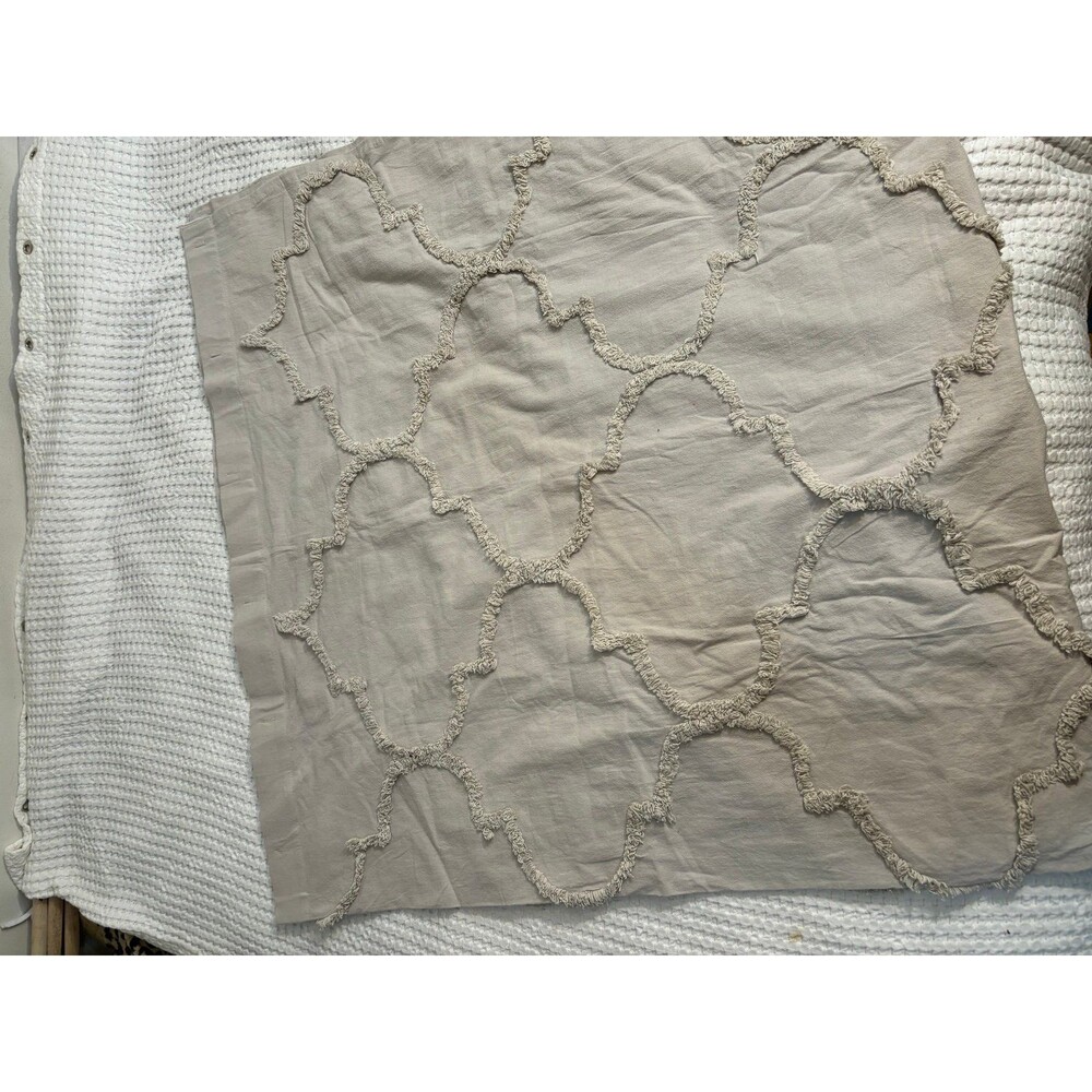 Boho Lush Decor Grey shower curtain